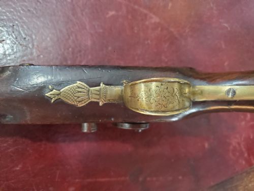 ENGLISH OFFICER'S PERCUSSION HOLSTER PISTOL C1800 - ADDITIONAL PHOTO 3