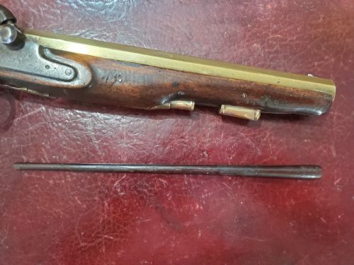 ENGLISH OFFICER'S PERCUSSION HOLSTER PISTOL C1800 - ADDITIONAL PHOTO 5