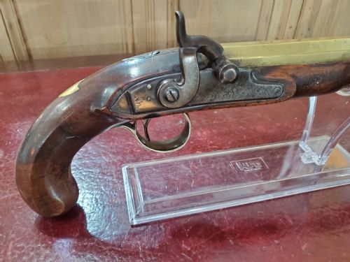 ENGLISH OFFICER'S PERCUSSION HOLSTER PISTOL C1800 - ADDITIONAL PHOTO 10
