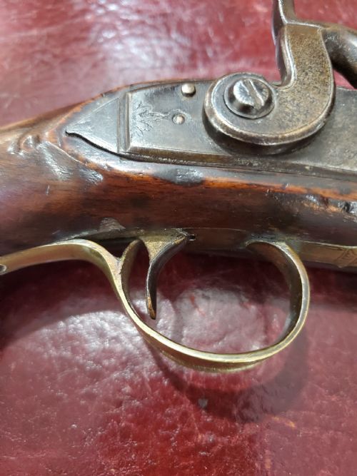 ENGLISH OFFICER'S PERCUSSION HOLSTER PISTOL C1800 - ADDITIONAL PHOTO 4