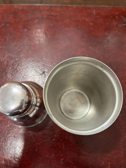 ART DECO SILVER PLATED COCKTAIL SHAKER C1930S - ADDITIONAL PHOTO 5
