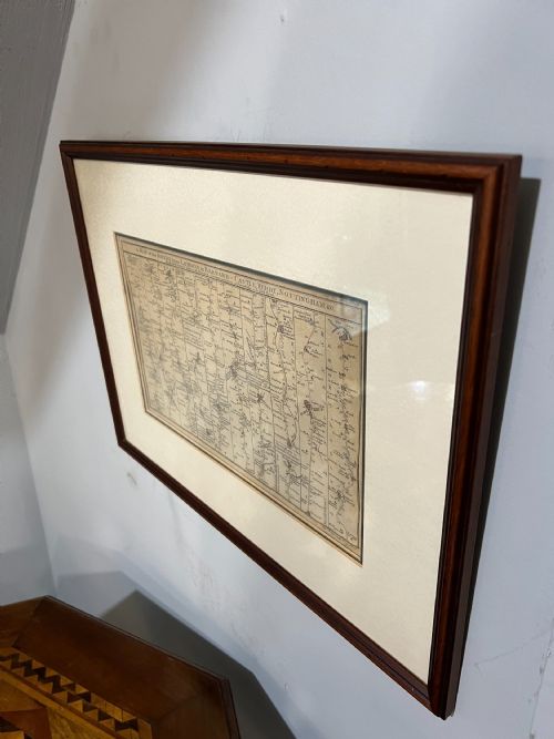 ANTIQUE MAP ROADS LEADING OUT OF LONDON DATED 1774 - ADDITIONAL PHOTO 3