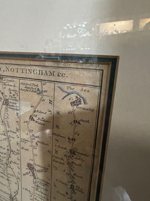ANTIQUE MAP ROADS LEADING OUT OF LONDON DATED 1774 - ADDITIONAL PHOTO 5