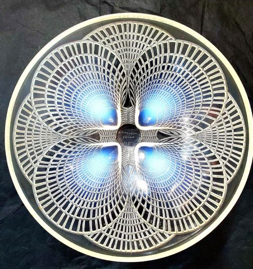 rene lalique coquilles french art deco opalescent glass bowl c1930 - CATEGORY: ANTIQUE GLASS - DATED 1930