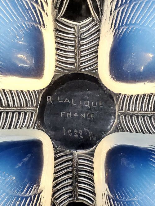RENE LALIQUE COQUILLES FRENCH ART DECO OPALESCENT GLASS BOWL C1930 - ADDITIONAL PHOTO 1