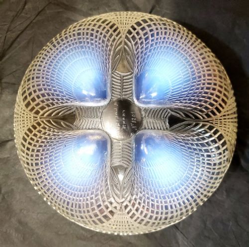RENE LALIQUE COQUILLES FRENCH ART DECO OPALESCENT GLASS BOWL C1930 - ADDITIONAL PHOTO 3