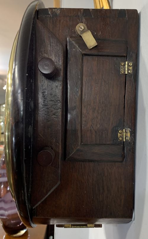 ENGLISH FUSEE LONDON WALL CLOCK 10 DIAL MAHOGANY CASE C1850 - ADDITIONAL PHOTO 3