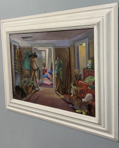 ALTERED IMAGES OIL ON BOARD C1950 - ADDITIONAL PHOTO 3
