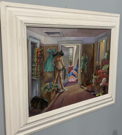 ALTERED IMAGES OIL ON BOARD C1950 - ADDITIONAL PHOTO 5