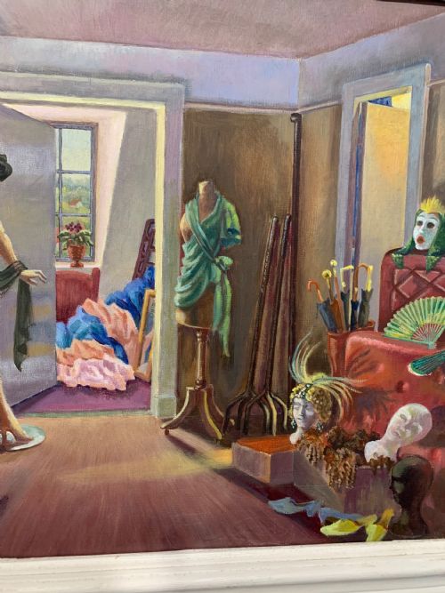 ALTERED IMAGES OIL ON BOARD C1950 - ADDITIONAL PHOTO 2
