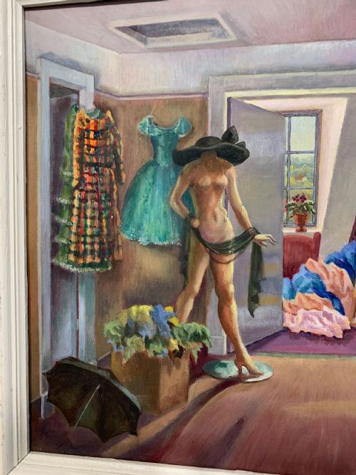 ALTERED IMAGES OIL ON BOARD C1950 - ADDITIONAL PHOTO 4