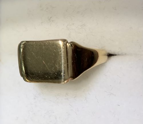 9CT GOLD SIGNET RING LONDON 1950 S - ADDITIONAL PHOTO 1
