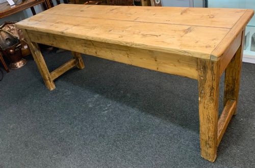 victorian pine table c1860 - CATEGORY: ANTIQUE TABLES - DATED 1860