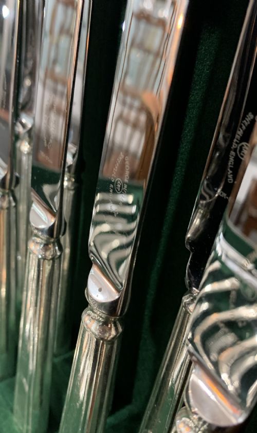 ART DECO 12 SETTINGS 127 PIECE BUTLER CANTEEN SILVER PLATED CUTLERY 1937 - ADDITIONAL PHOTO 13
