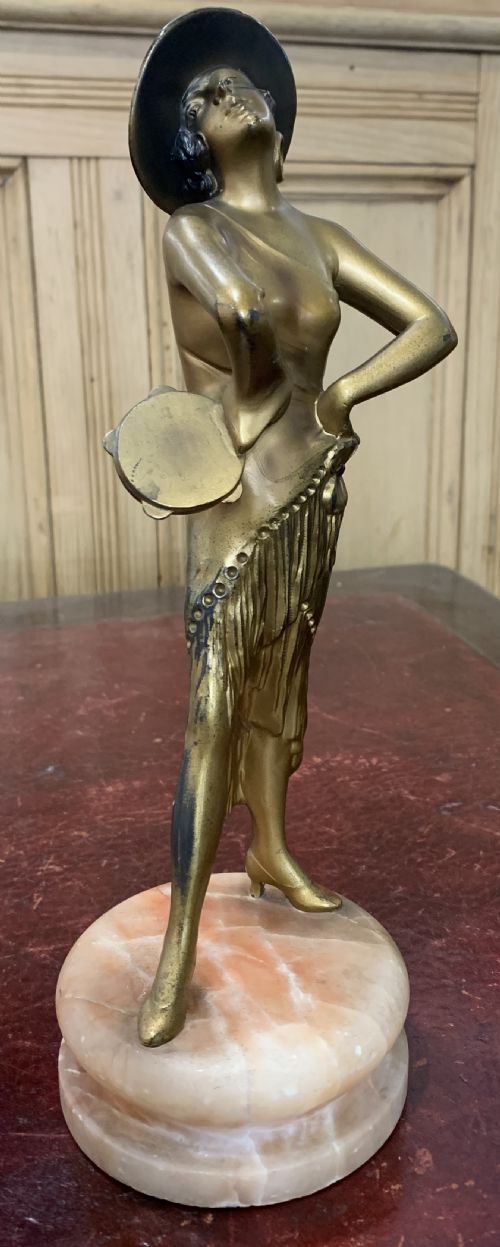 ART DECO JOSEF LORENZL ORIGINAL CASTING OF A SPANISH FLAMENCO DANCER C1930 - ADDITIONAL PHOTO 3