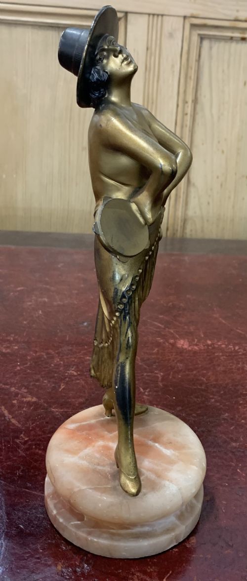 ART DECO JOSEF LORENZL ORIGINAL CASTING OF A SPANISH FLAMENCO DANCER C1930 - ADDITIONAL PHOTO 4