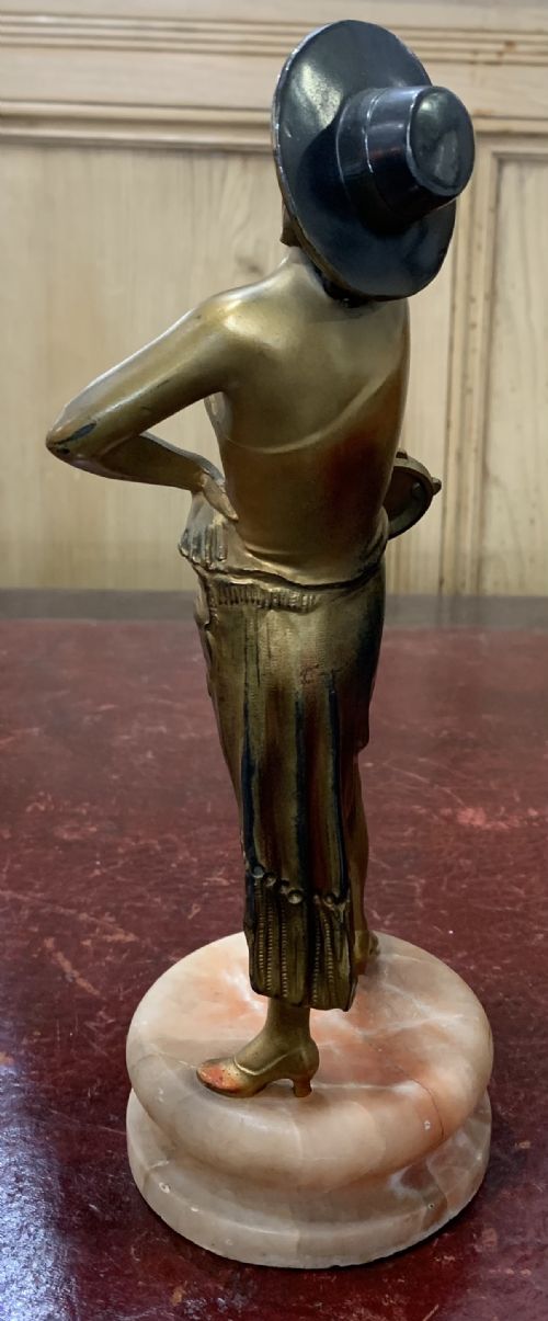 ART DECO JOSEF LORENZL ORIGINAL CASTING OF A SPANISH FLAMENCO DANCER C1930 - ADDITIONAL PHOTO 6
