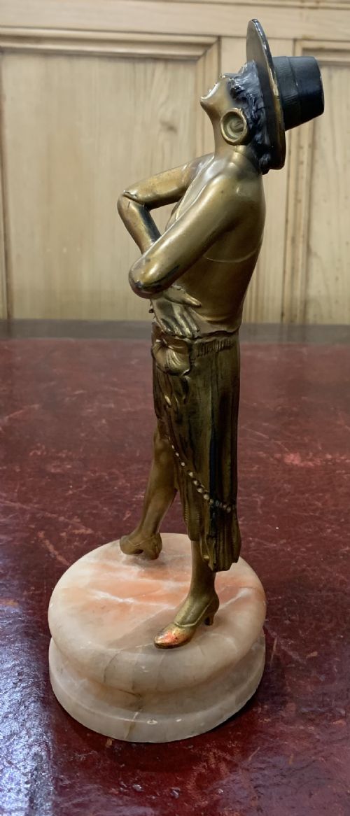 ART DECO JOSEF LORENZL ORIGINAL CASTING OF A SPANISH FLAMENCO DANCER C1930 - ADDITIONAL PHOTO 7
