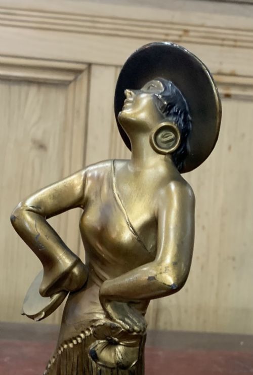 ART DECO JOSEF LORENZL ORIGINAL CASTING OF A SPANISH FLAMENCO DANCER C1930 - ADDITIONAL PHOTO 9
