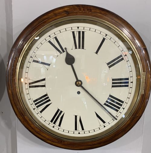 large 14 fusee wall clock fully serviced 12 months warranty - CATEGORY: ANTIQUE CLOCKS - DATED VICTORIAN