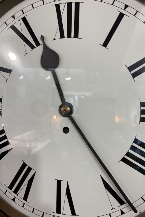 LARGE 14 FUSEE WALL CLOCK FULLY SERVICED 12 MONTHS WARRANTY - ADDITIONAL PHOTO 4