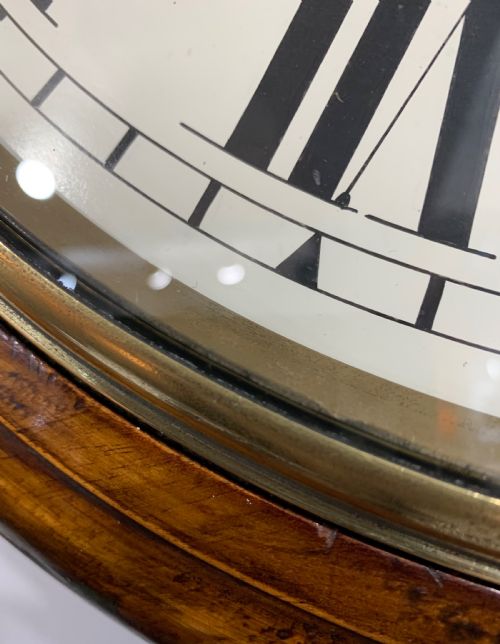 LARGE 14 FUSEE WALL CLOCK FULLY SERVICED 12 MONTHS WARRANTY - ADDITIONAL PHOTO 6