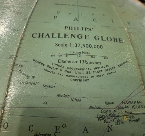 ART DECO ERA PHILIPS' CHALLENGE WORLD GLOBE C1920S - ADDITIONAL PHOTO 4