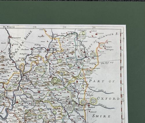 MAP OF GLOUCESTERSHIRE BY ROB MORDEN C1790 - ADDITIONAL PHOTO 4