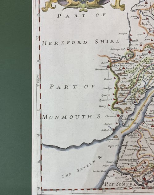 MAP OF GLOUCESTERSHIRE BY ROB MORDEN C1790 - ADDITIONAL PHOTO 6