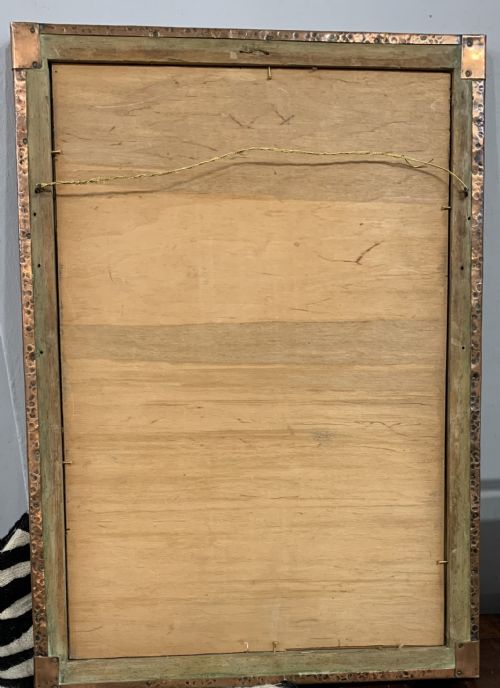 ARTS CRAFTS COPPER MIRROR C1910 - ADDITIONAL PHOTO 4