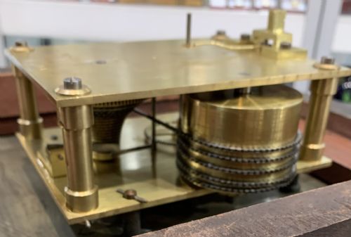 LARGE 14 FUSEE WALL CLOCK FULLY SERVICED 12 MONTHS WARRANTY - ADDITIONAL PHOTO 1