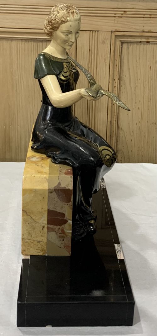FRENCH ART DECO LADY C192030 - ADDITIONAL PHOTO 3