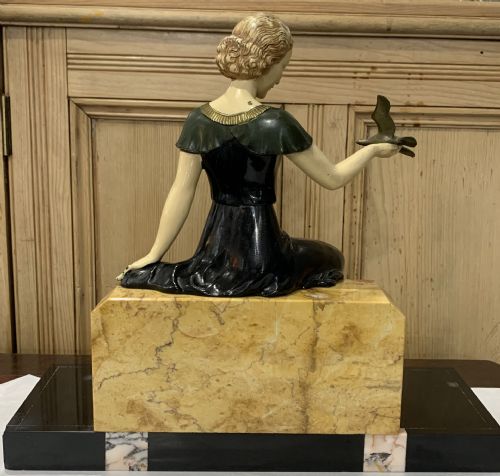 FRENCH ART DECO LADY C192030 - ADDITIONAL PHOTO 4