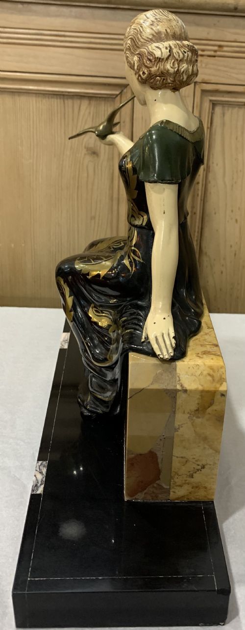 FRENCH ART DECO LADY C192030 - ADDITIONAL PHOTO 5