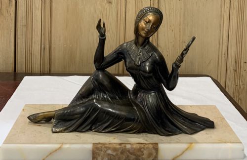 french art deco sculpture c192030 by enrique molinsballeste - CATEGORY: ANTIQUE SCULPTURES - DATED 1920