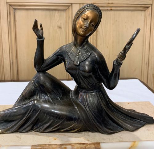 FRENCH ART DECO SCULPTURE C192030 BY ENRIQUE MOLINSBALLESTE - ADDITIONAL PHOTO 1