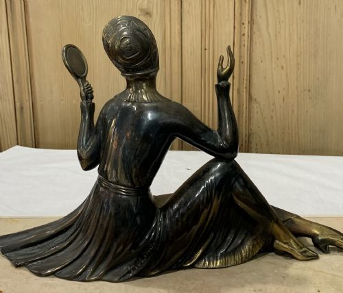 FRENCH ART DECO SCULPTURE C192030 BY ENRIQUE MOLINSBALLESTE - ADDITIONAL PHOTO 3