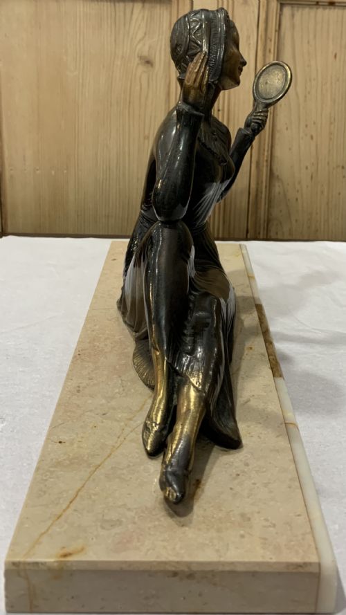 FRENCH ART DECO SCULPTURE C192030 BY ENRIQUE MOLINSBALLESTE - ADDITIONAL PHOTO 4