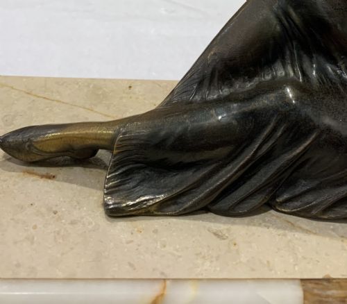 FRENCH ART DECO SCULPTURE C192030 BY ENRIQUE MOLINSBALLESTE - ADDITIONAL PHOTO 7