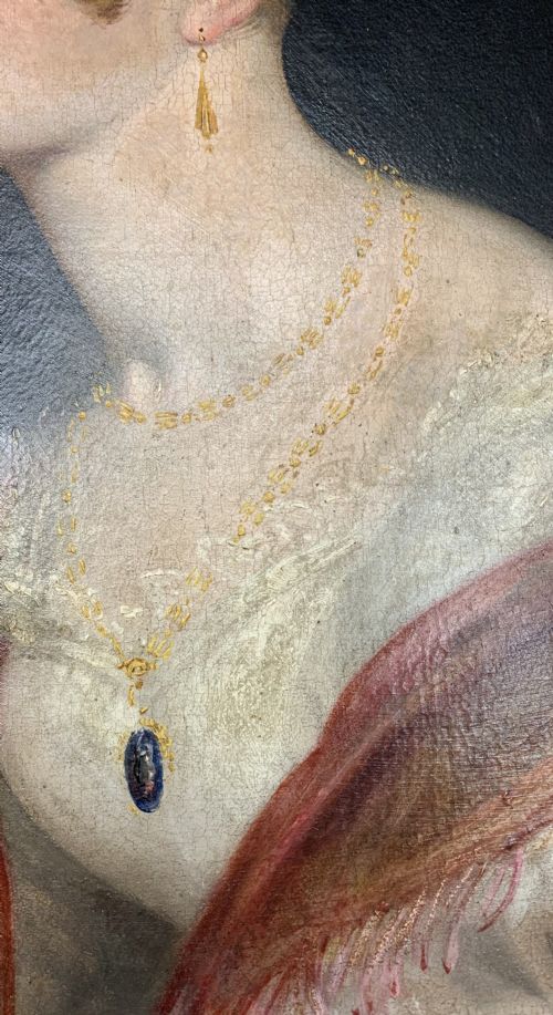 RICHARD WESTALL RA 17651836 REGENCY PORTRAIT OF A YOUNG LADY - ADDITIONAL PHOTO 4