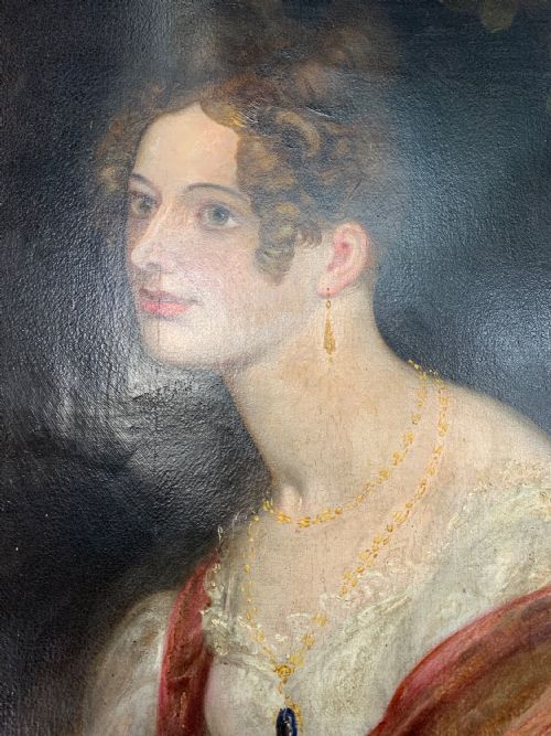 RICHARD WESTALL RA 17651836 REGENCY PORTRAIT OF A YOUNG LADY - ADDITIONAL PHOTO 5