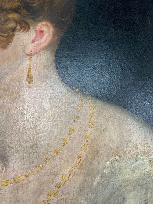RICHARD WESTALL RA 17651836 REGENCY PORTRAIT OF A YOUNG LADY - ADDITIONAL PHOTO 7