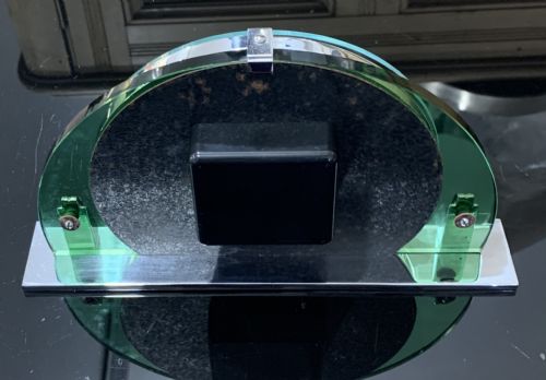 SMITH GREEN GLASS AND CHRONE SECTRIC CLOCK C1930S - ADDITIONAL PHOTO 6
