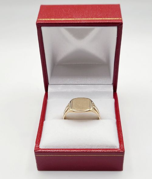 9CT GOLD SIGNET RING B195859 S - ADDITIONAL PHOTO 2