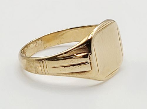 9CT GOLD SIGNET RING B195859 S - ADDITIONAL PHOTO 1