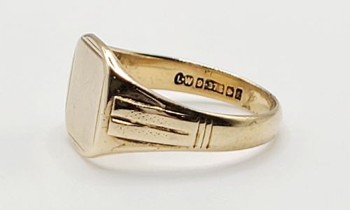 9CT GOLD SIGNET RING B195859 S - ADDITIONAL PHOTO 3