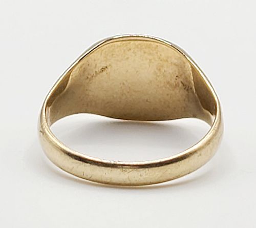 9CT GOLD SIGNET RING B195859 S - ADDITIONAL PHOTO 4