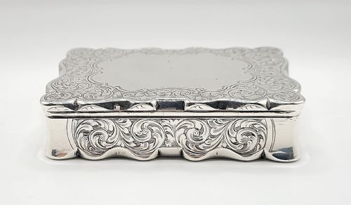 VICTORIAN SILVER TABLE SNUFF BOX BY DAVID PETTIFER - ADDITIONAL PHOTO 5