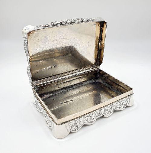 VICTORIAN SILVER TABLE SNUFF BOX BY DAVID PETTIFER - ADDITIONAL PHOTO 9