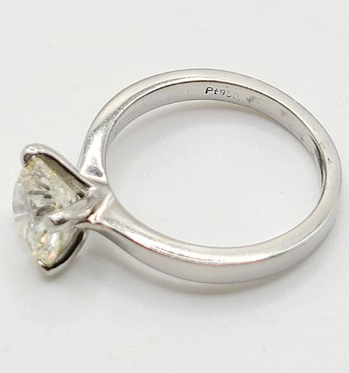 DIAMOND SOLITAIRE 209CT PLATINUM RING VALUATION 20000 - ADDITIONAL PHOTO 3